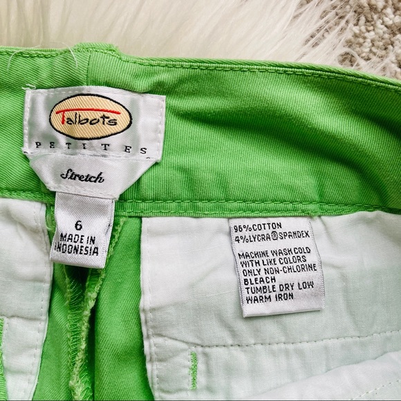 Talbots | Light Green Stretch Capris - Picture 3 of 5